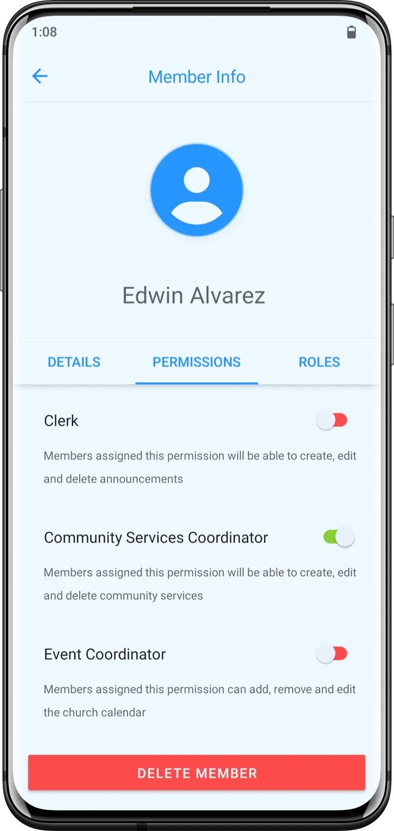 Member Permissions Picture