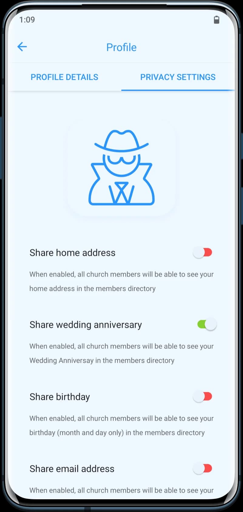 User Privacy Picture